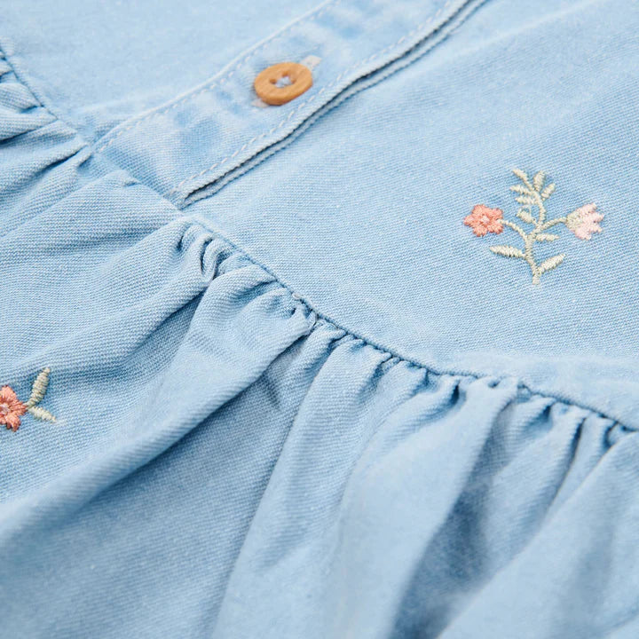 LITTLE DUTCH. Dress short sleeves Denim