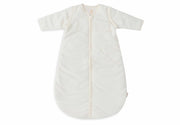 Sleeping Bag with Removable Sleeves  Round 90cm Rib Ivory-JOLLEIN