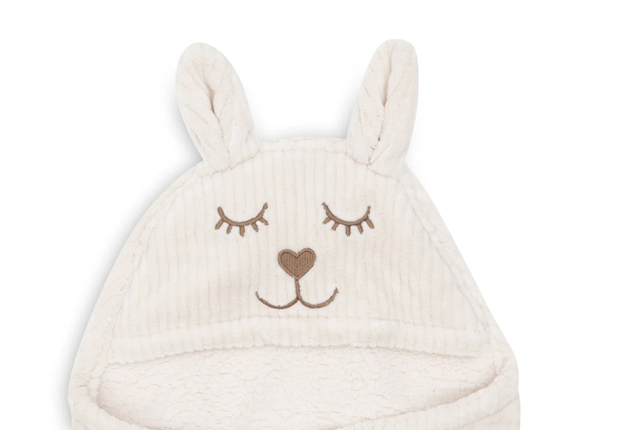 Wrap Blanket Bunny Cloudy Rib  Oatmeal - JOLLEIN