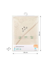 Bamboo Hooded Towel 100x100cm Beige