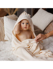 Bamboo Hooded Towel 100x100cm Beige