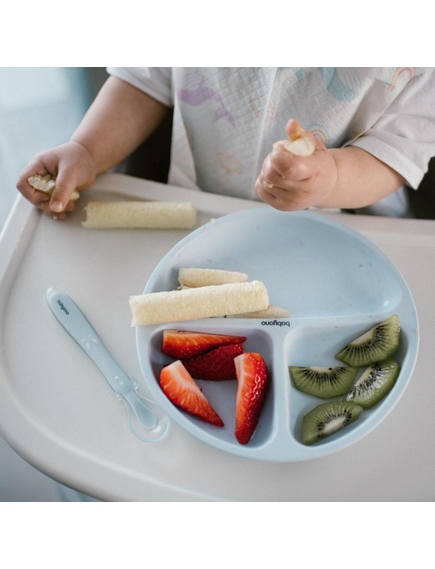BabyOno Silicone suction plate BLUE