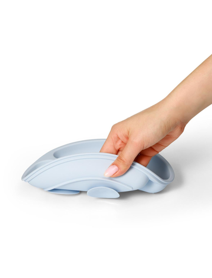 BabyOno Silicone suction plate BLUE