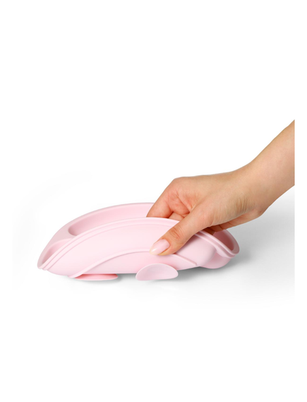BabyOno Silicone suction plate PINK