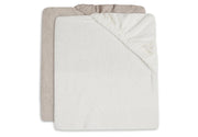 Changing Mat Cover Terry 50x70cm  Ivory/Nougat (2pack)-JOLLEIN
