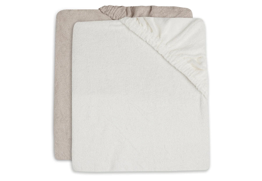 Changing Mat Cover Terry 50x70cm  Ivory/Nougat (2pack)-JOLLEIN