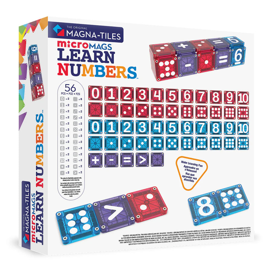 microMAGS Learn Numbers 56 Τεμάχια - MAGNA-TILES