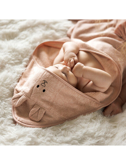 Bamboo Hooded Towel 100x100cm PINK