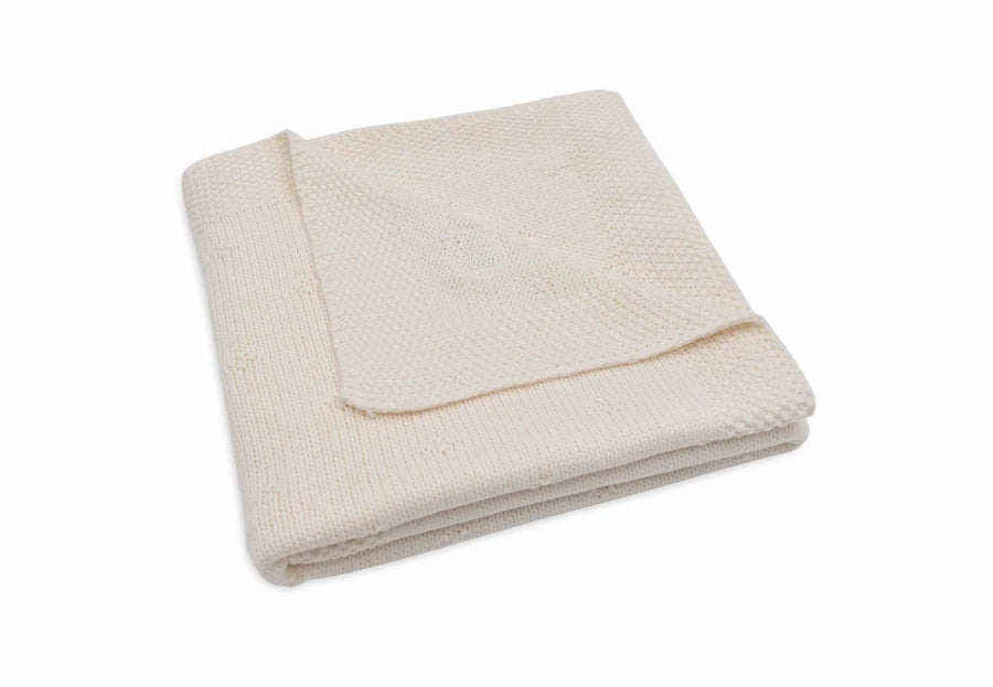 Blanket Cradle 75x100cm Cosy Knit  Ivory - JOLLEIN