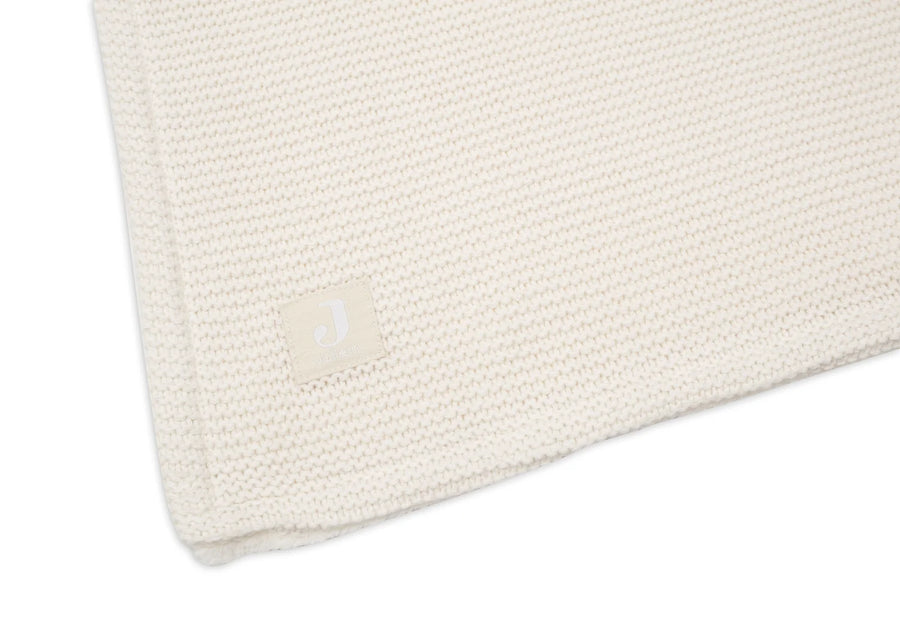 Blanket Cradle 75x100cm Basic Knit  Ivory/Coral Fleece - JOLLEIN