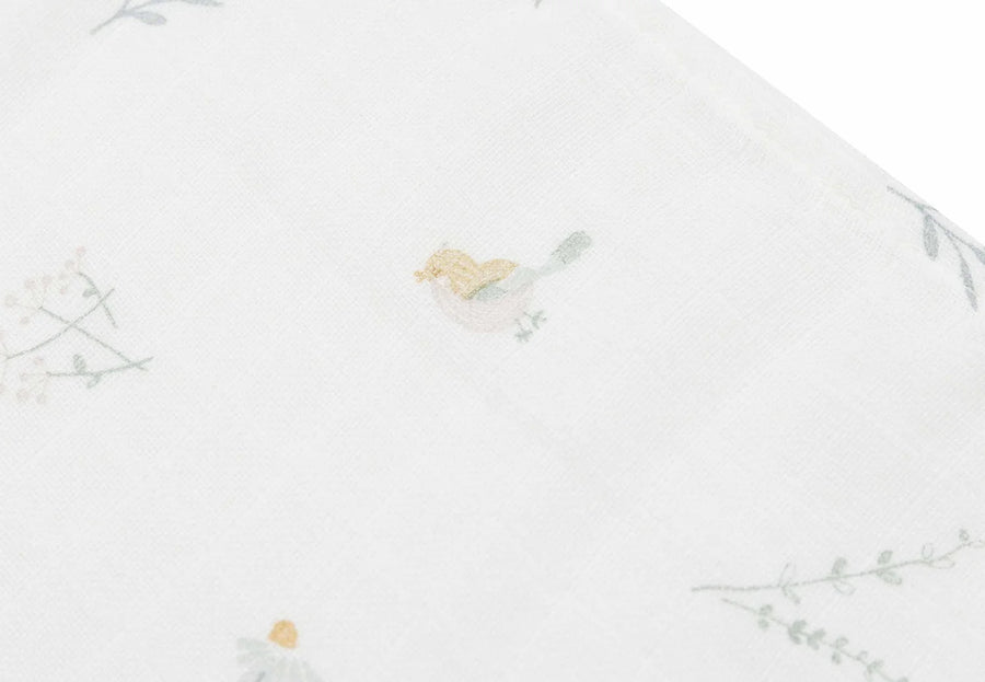 Cloth Muslin 70x70cm Lovely Birds  (3pack)-JOLLEIN