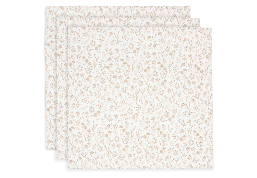Cloth Muslin Small 70x70cm Bloomy  (3pack)-JOLLEIN