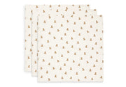 Cloth Muslin 70x70cm Mini Teddy Bear  (3pack) -JOLLEIN