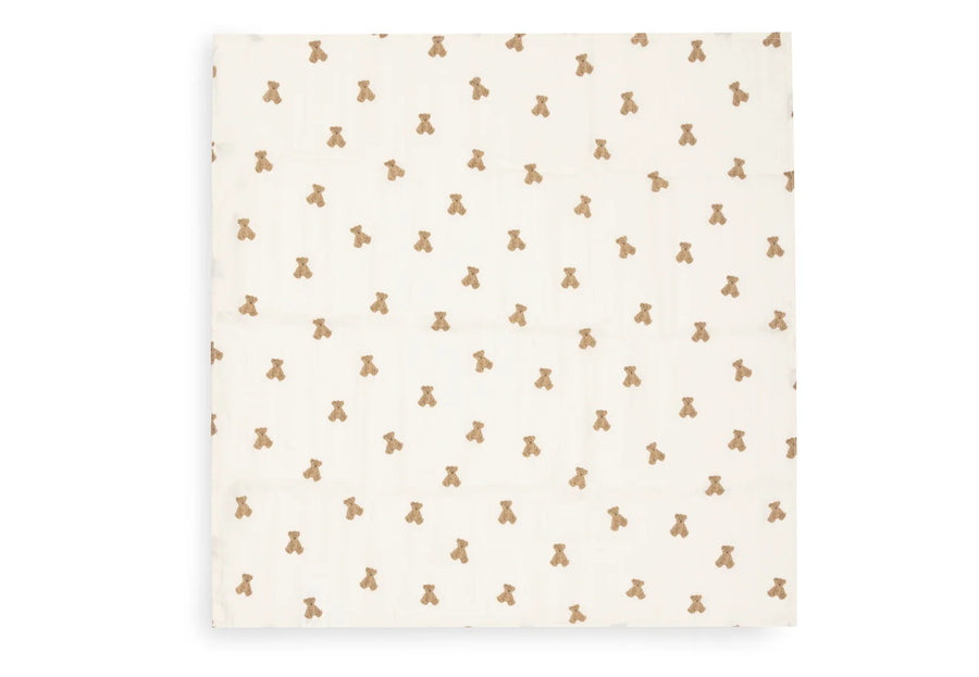 Cloth Muslin 70x70cm Mini Teddy Bear  (3pack) -JOLLEIN