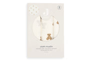 Cloth Muslin 70x70cm Mini Teddy Bear  (3pack) -JOLLEIN