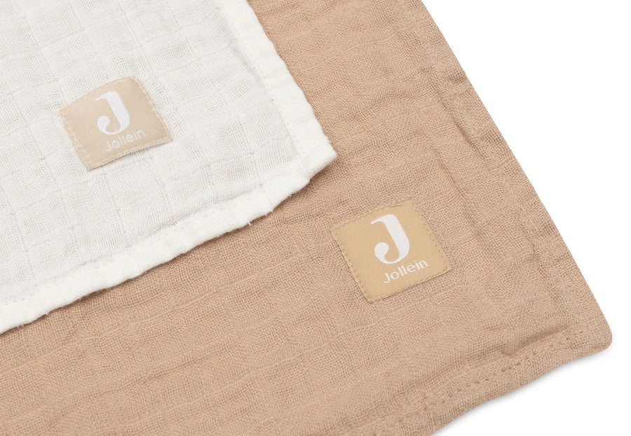 Cloth Muslin 115x115cm Biscuit/Ivory  (2pack)-JOLLEIN