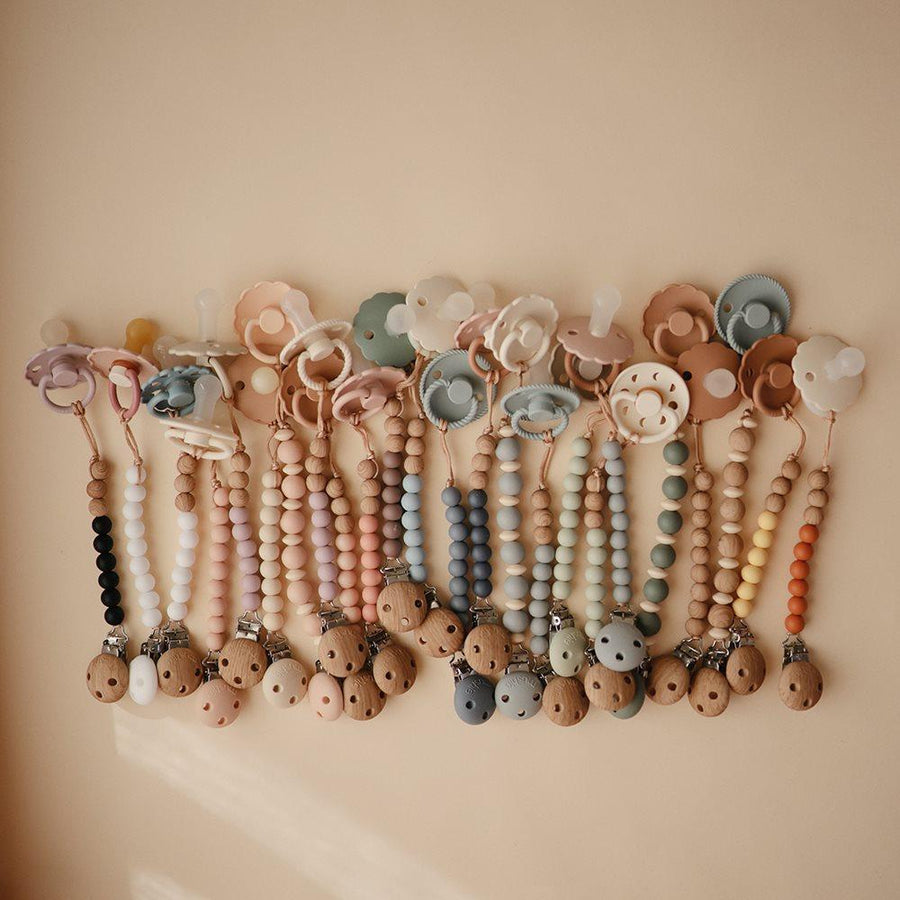 Silicone Pacifier Clip Hera Shifting Sands – Mushie