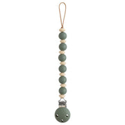 Silicone Pacifier Clip Luna Dried Thyme – Mushie