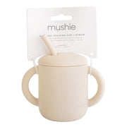 Silicone Training Cup + Straw Shifting Sand – Mushie