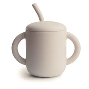 Silicone Training Cup + Straw Shifting Sand – Mushie