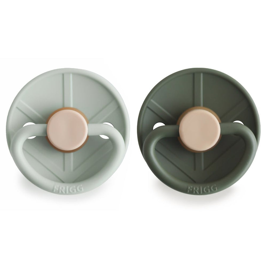 FRIGG Natural Rubber Pacifier 2-Little Viking Sage/Olive 0-6