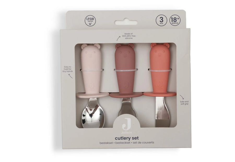 Cutlery set Silicone Blush Shades-JOLLEIN