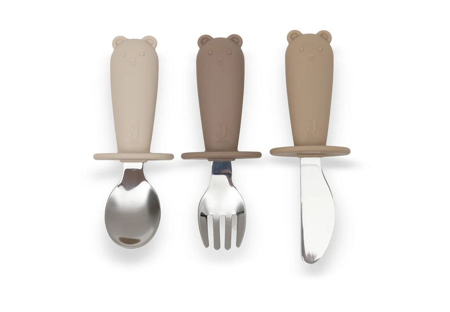 Cutlery set Silicone Natural Shades-JOLLEIN