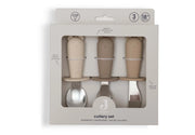 Cutlery set Silicone Natural Shades-JOLLEIN