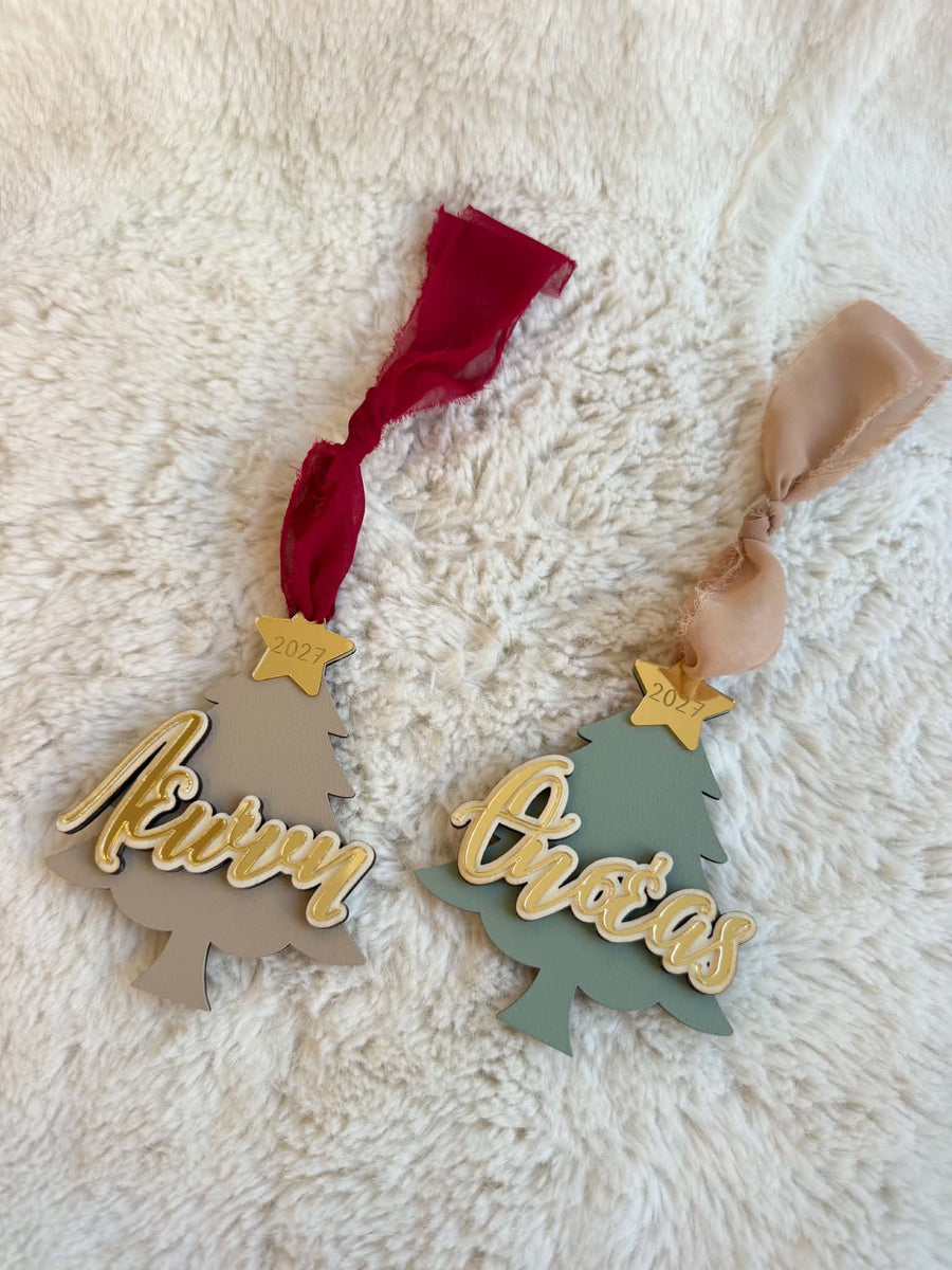 Xmas Tree Ornament with Name