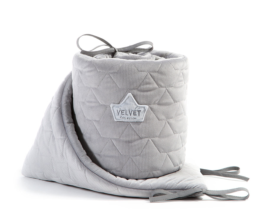 La Millou Bed Bumper Velvet Dark Grey