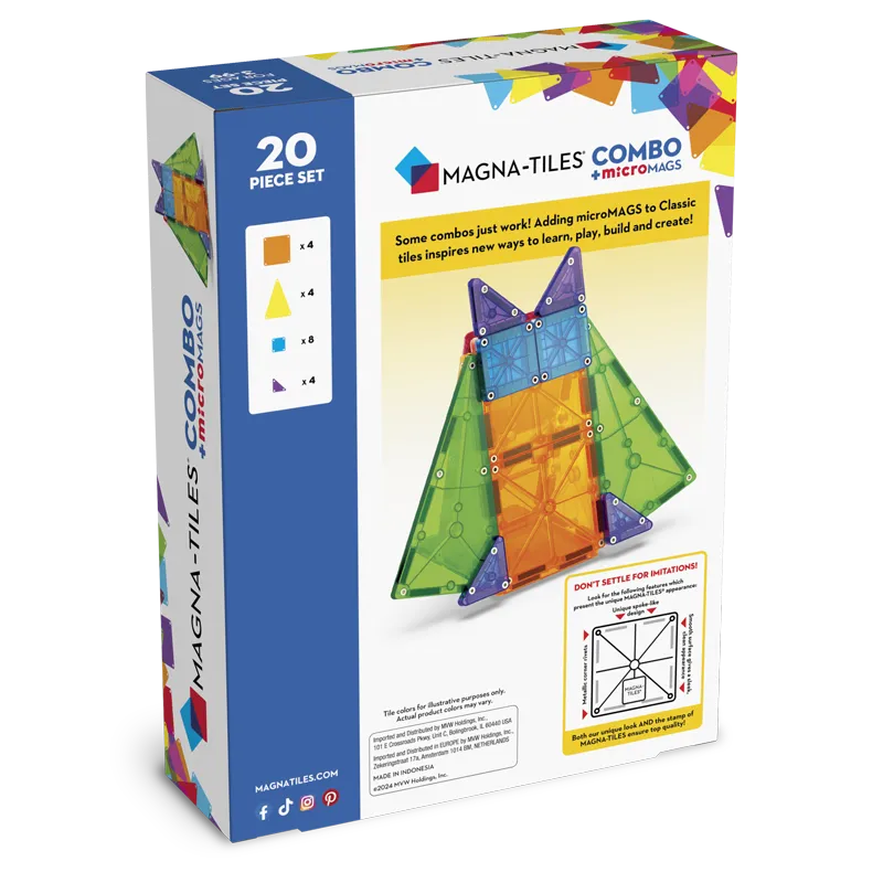 Combo 20 Τεμάχια - MAGNA-TILES