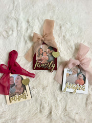 Xmas Photo Frame Ornament with Name