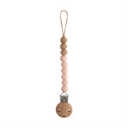 Mushie Silicone Pacifier Clip - Eva Blush