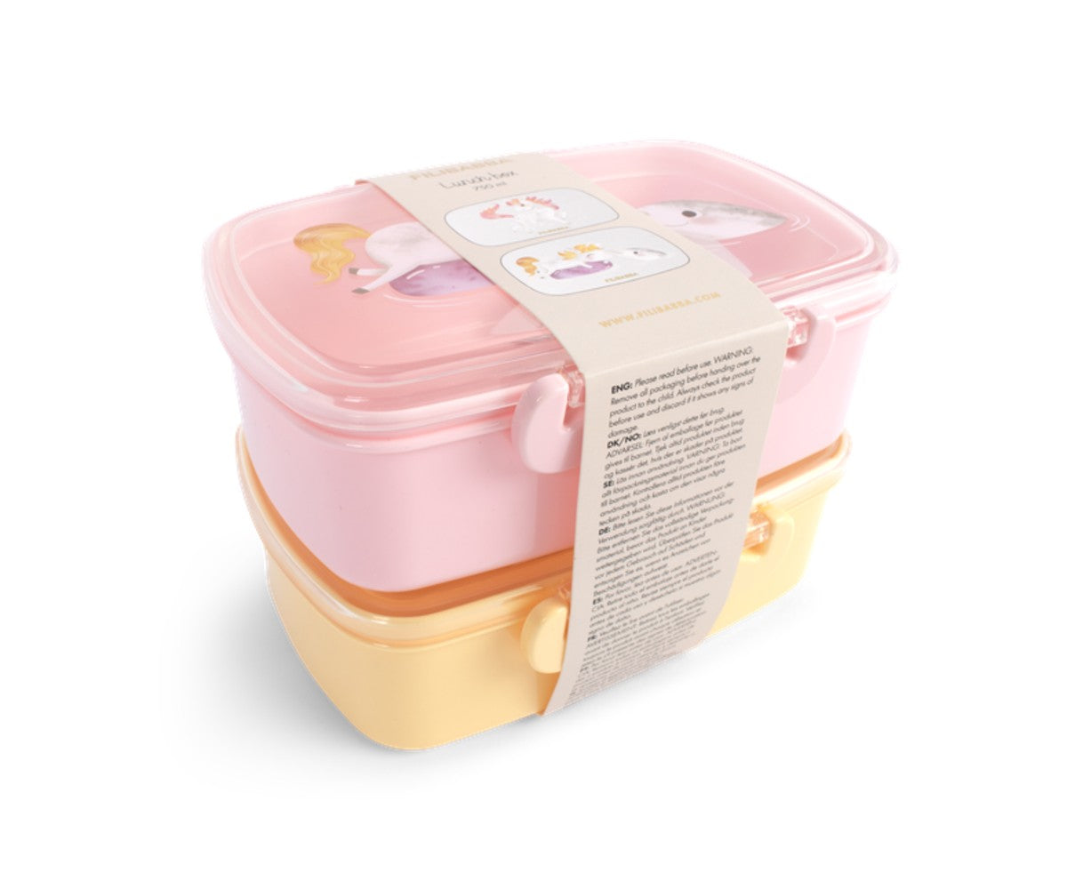 Filibabba Lunch Boxes 2 Pack Unicorn Shores