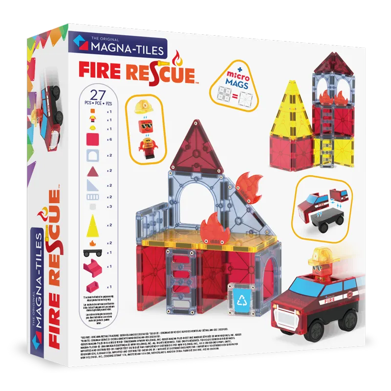 Fire Rescue 27 Τεμάχια- MAGNA-TILES