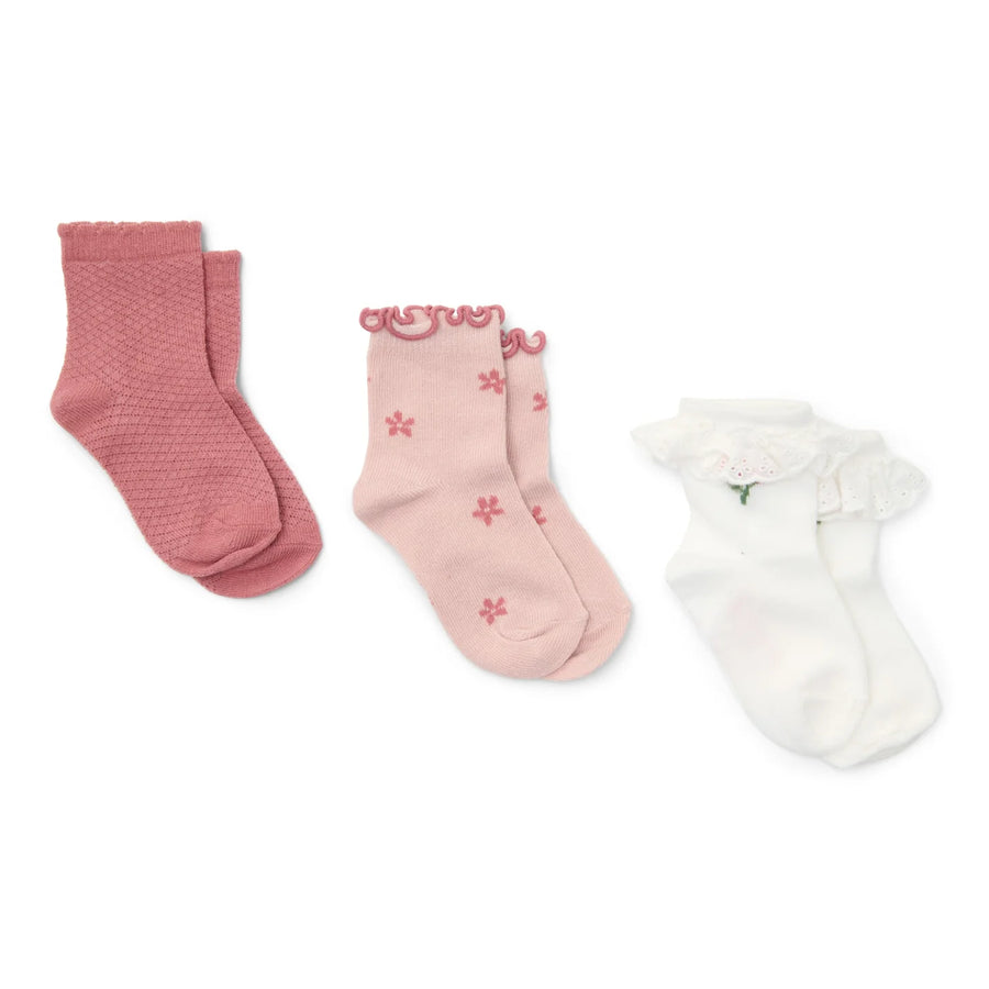 LITTLE DUTCH. Socks set of 3 Fairy Garden