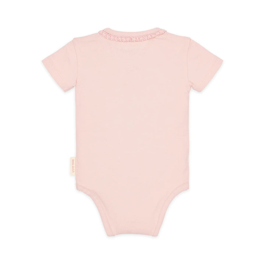 LITTLE DUTCH. Short sleeve bodysuit pink Blossom