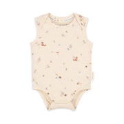 LITTLE DUTCH. Sleeveless bodysuit sand Sand Melee
