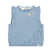 LITTLE DUTCH. T-shirt sleeveless Denim Blue
