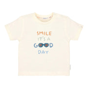LITTLE DUTCH. T-shirt short sleeves Creme