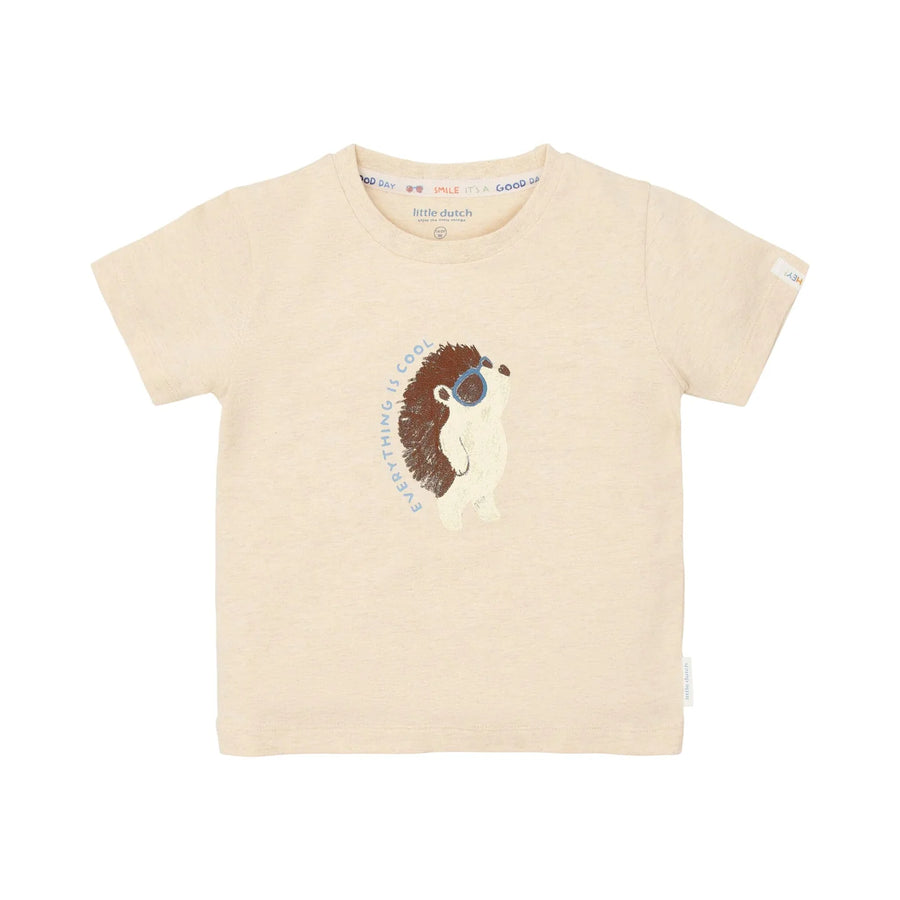 LITTLE DUTCH. T-shirt short sleeves Biscuit melange