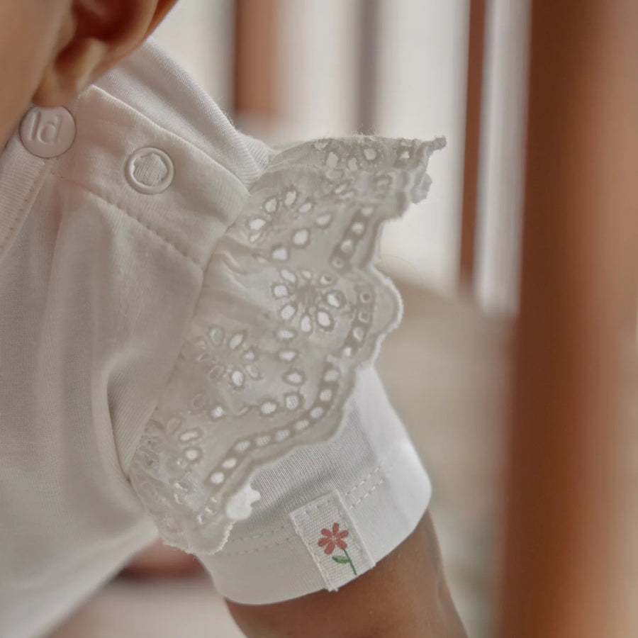 LITTLE DUTCH. Short sleeve T-shirt white