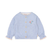 LITTLE DUTCH. T-shirt long sleeves Denim Blue stripe