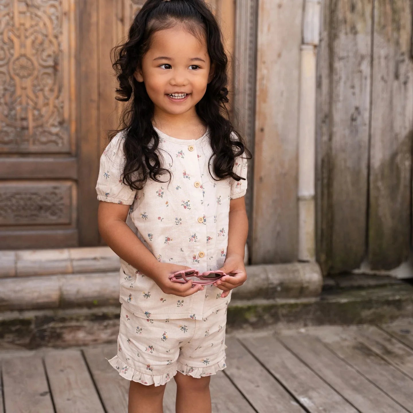 LITTLE DUTCH. Blouse short sleeves Fairy Bloom