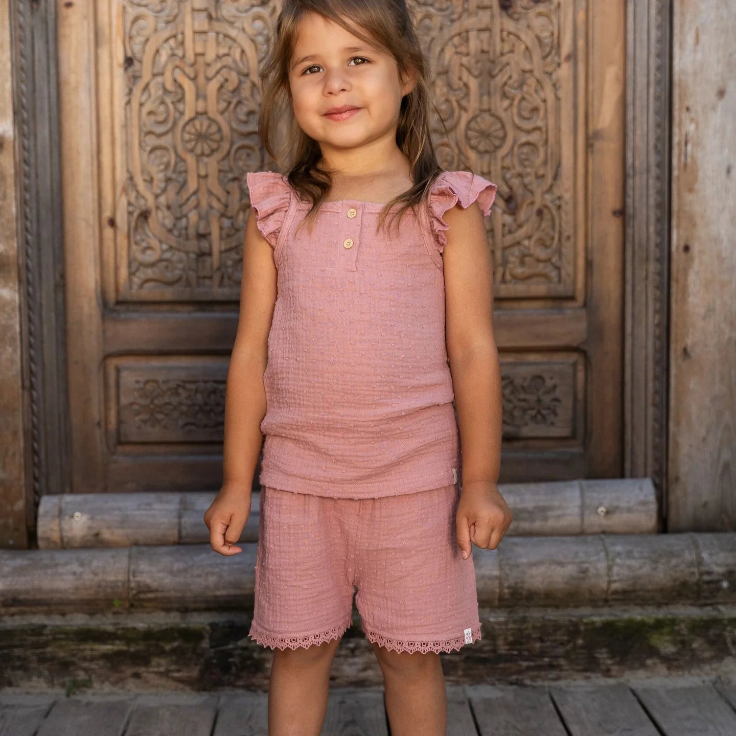 LITTLE DUTCH. Singlet Pink Blush