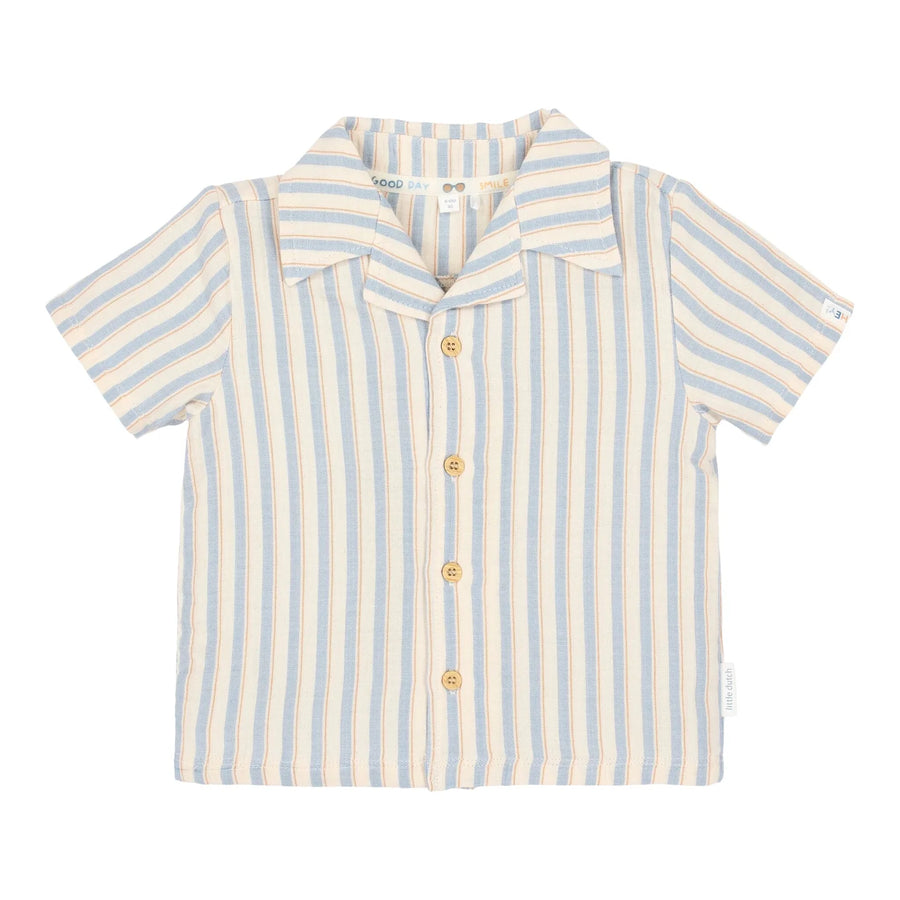 LITTLE DUTCH. Blouse short sleeves Multi Stripe
