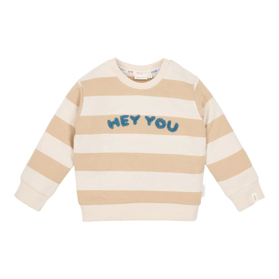 LITTLE DUTCH. Sweater Biscuit Stripe