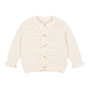LITTLE DUTCH. Knitted cardigan Creme