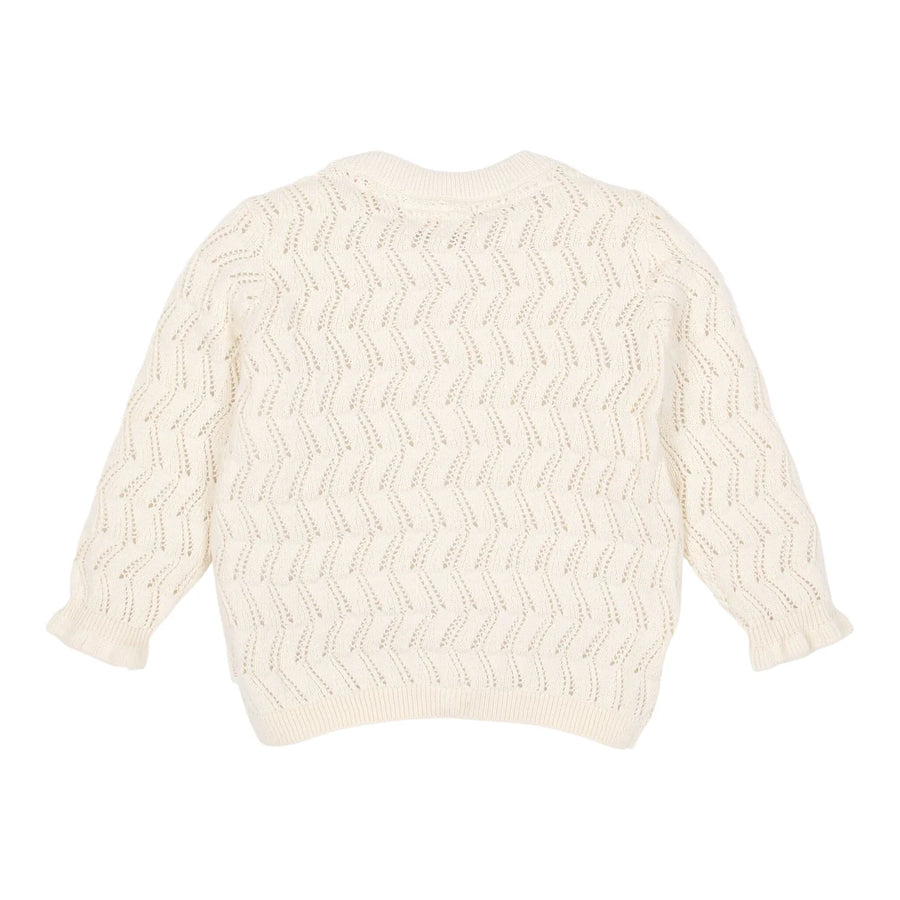 LITTLE DUTCH. Knitted cardigan Creme