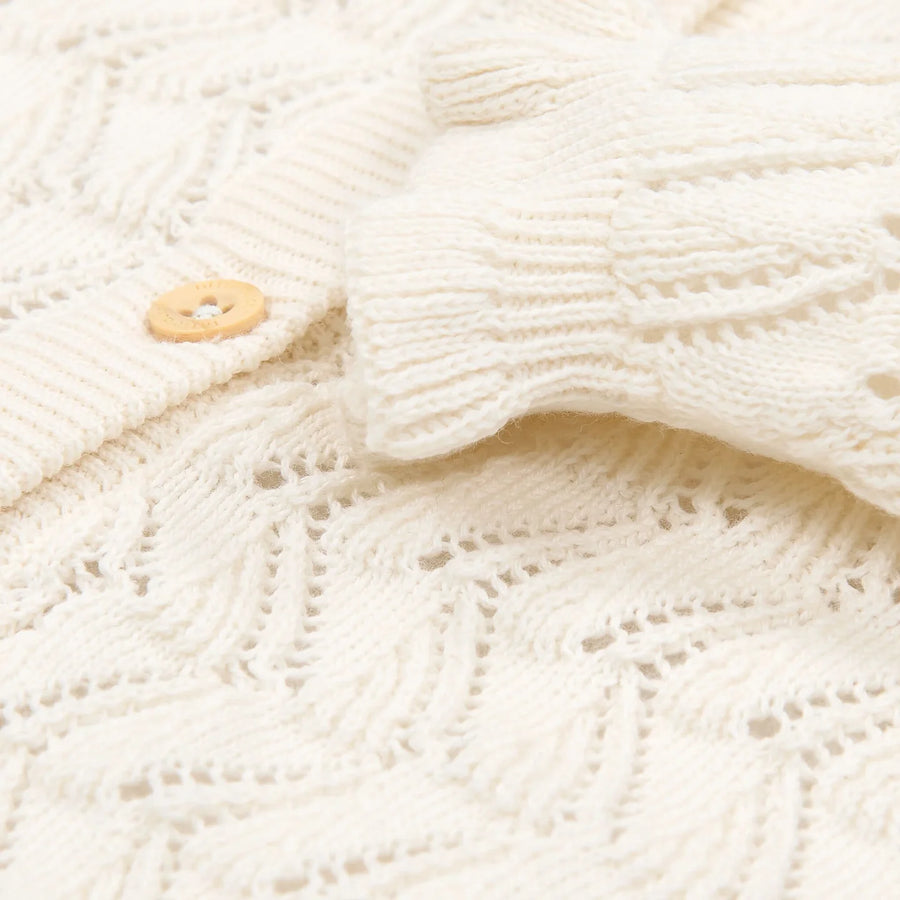 LITTLE DUTCH. Knitted cardigan Creme